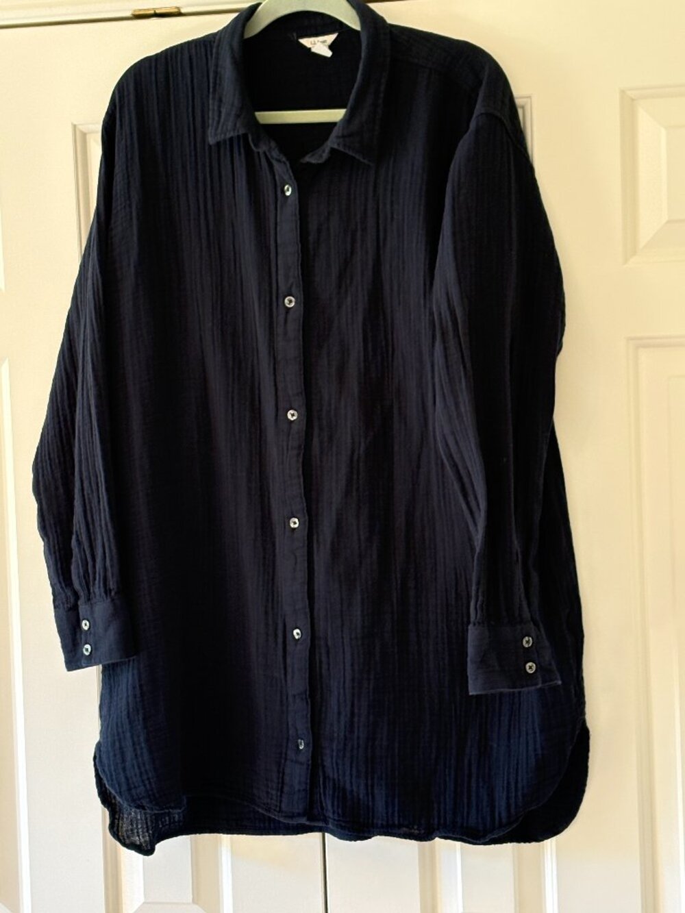 NWOT L.L. Bean Swim Suit Cover Up in Cloud Gauze   Sz XL